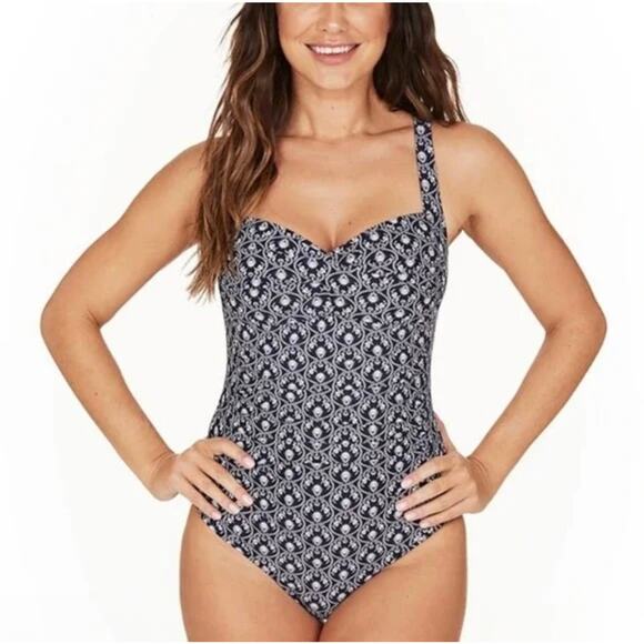 NIPTUCK Swim Joanne Damask One Piece Swimsuit 10 - Picture 1 of 7